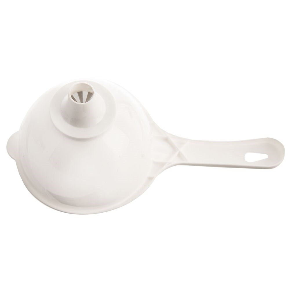 Practical funnel with strainer for juice, wine and coffee