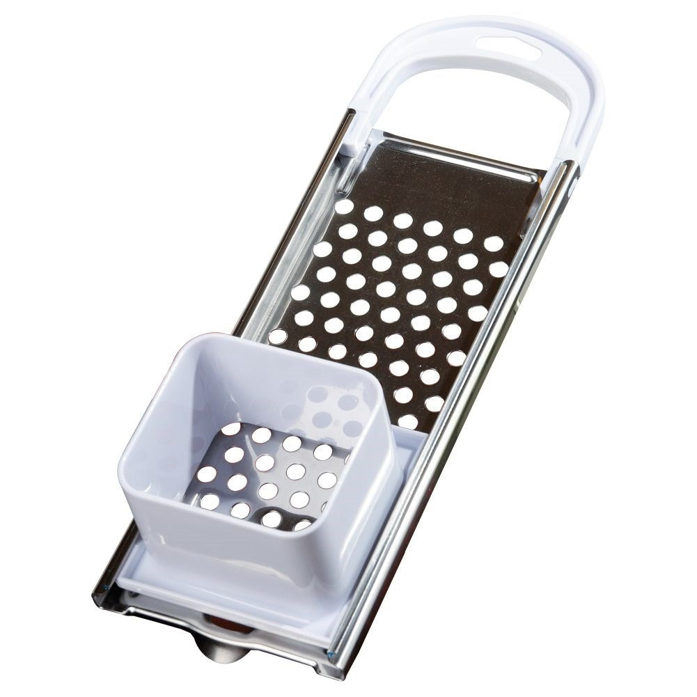Practical grater for gnocchi and noodles in stainless steel