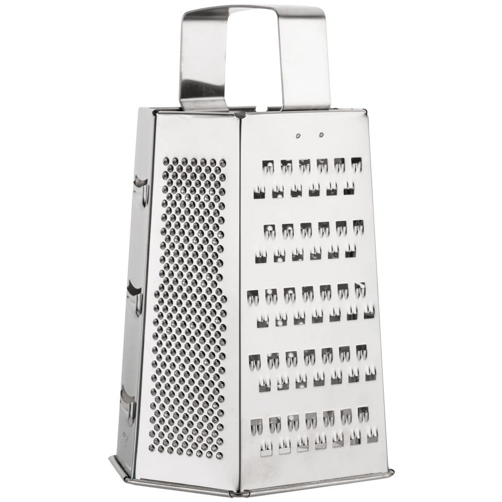 Practical grater with six blades for vegetables and fruit