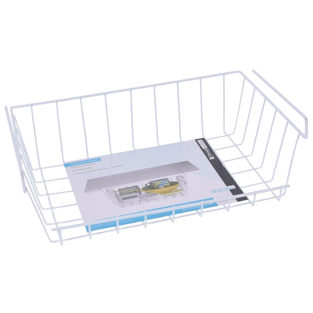 Practical hanging basket for extra storage in the kitchen, bathroom, wardrobe