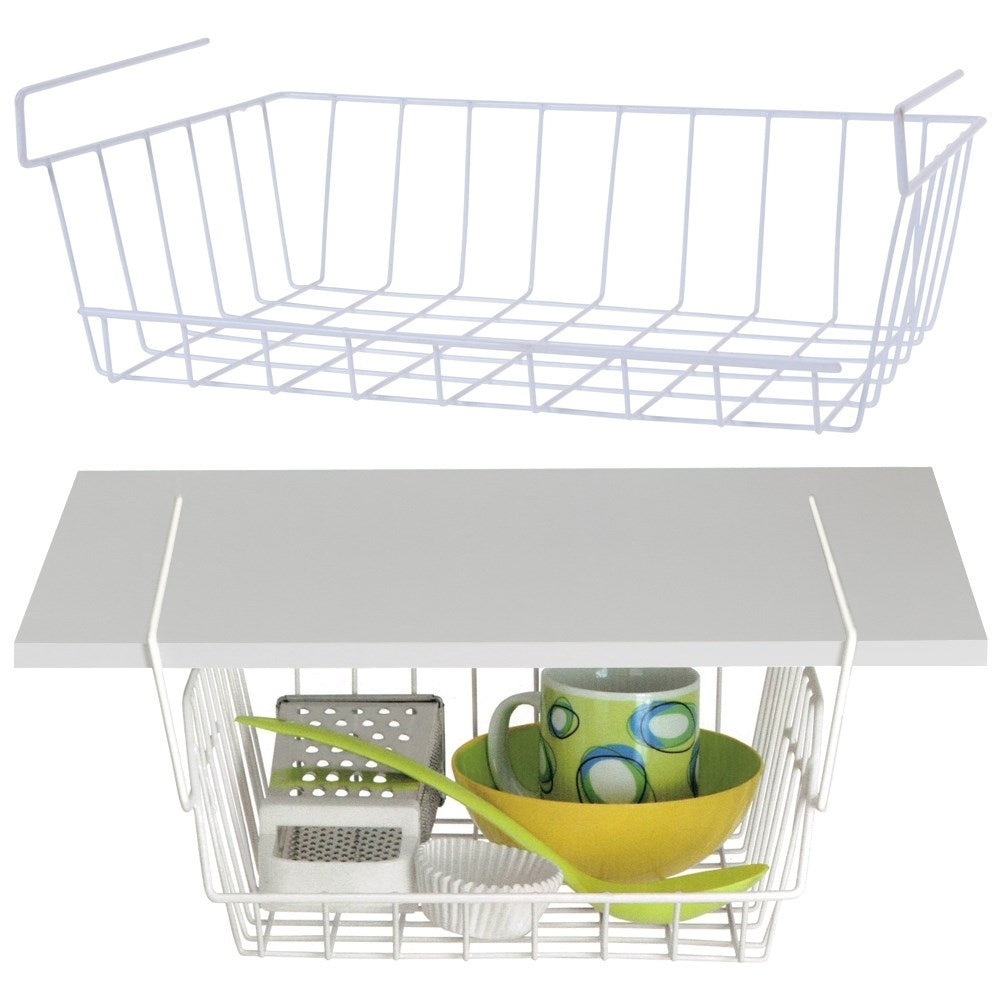 Practical hanging basket for extra storage in the kitchen, bathroom, wardrobe