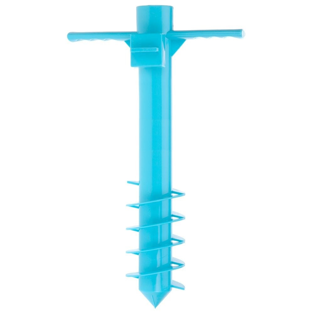 Practical holder for easy installation of a beach umbrella