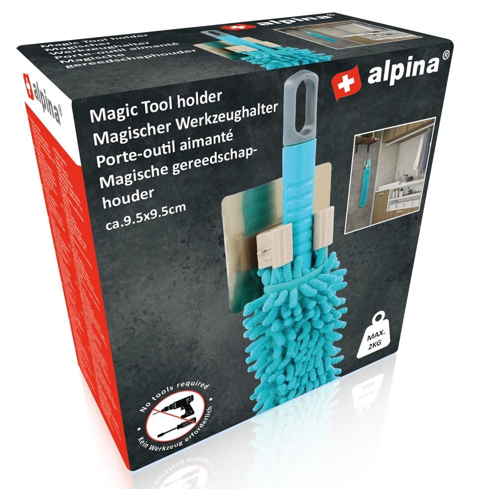 Practical holder for mops, brooms and tools
