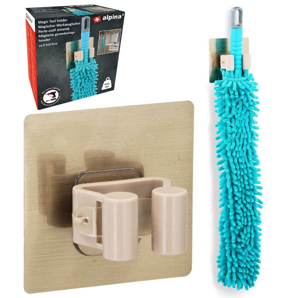 Practical holder for mops, brooms and tools