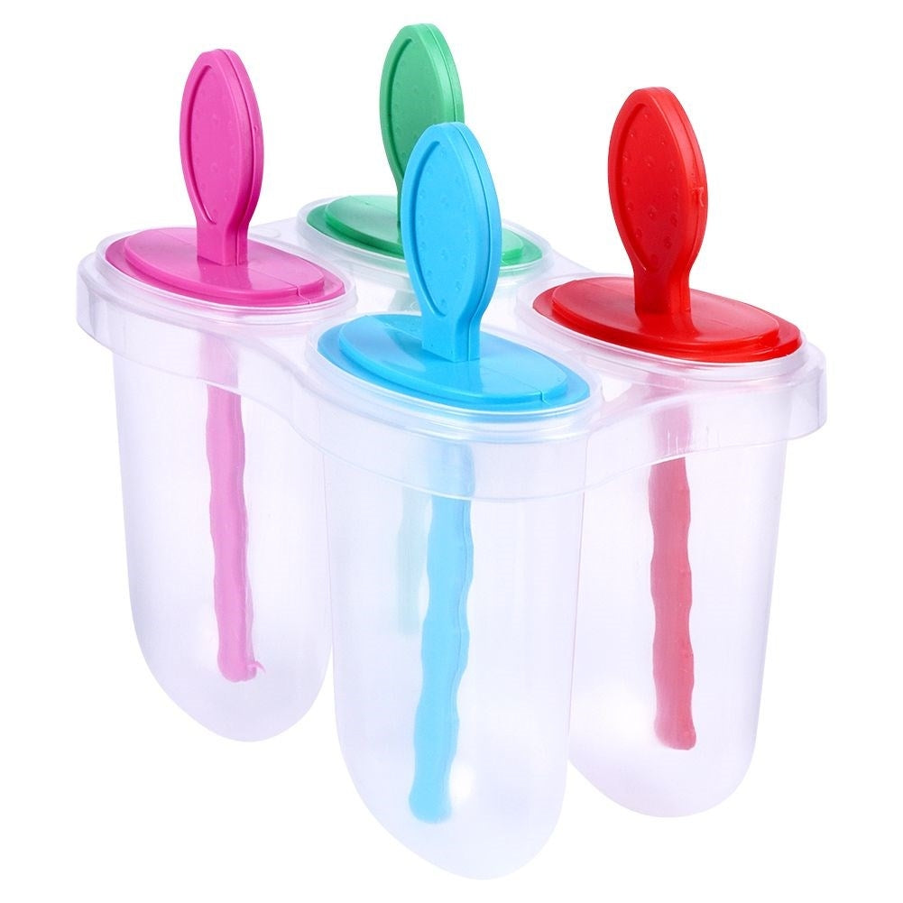 Practical ice cream molds for homemade ice cream in a convenient stand
