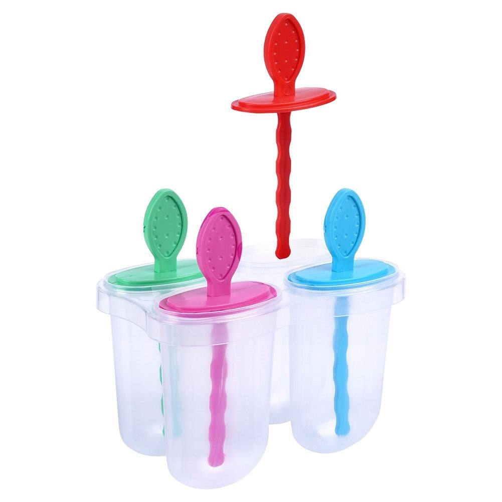 Practical ice cream molds for homemade ice cream in a convenient stand