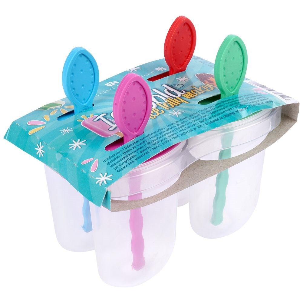 Practical ice cream molds for homemade ice cream in a convenient stand
