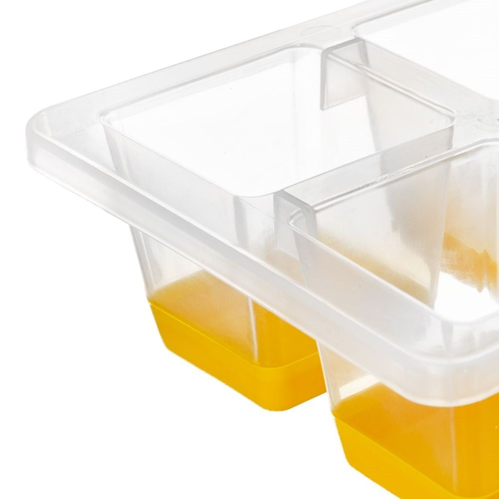 Practical ice mold with flexible bottom for easy ice cube removal