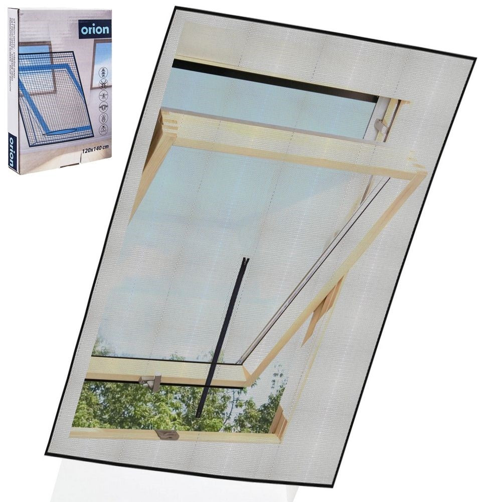 Practical insect net for skylights with zipper