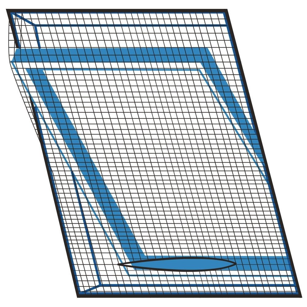 Practical insect net for skylights with zipper