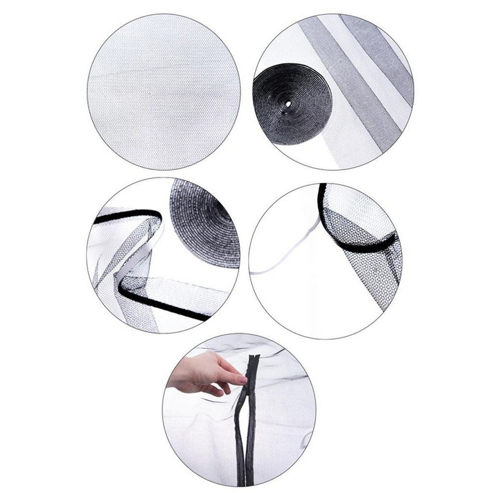Practical insect netting for skylights with Velcro tape