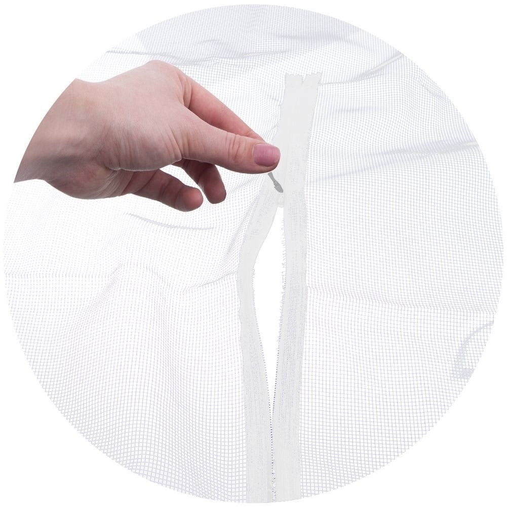 Practical insect netting for skylights with Velcro tape