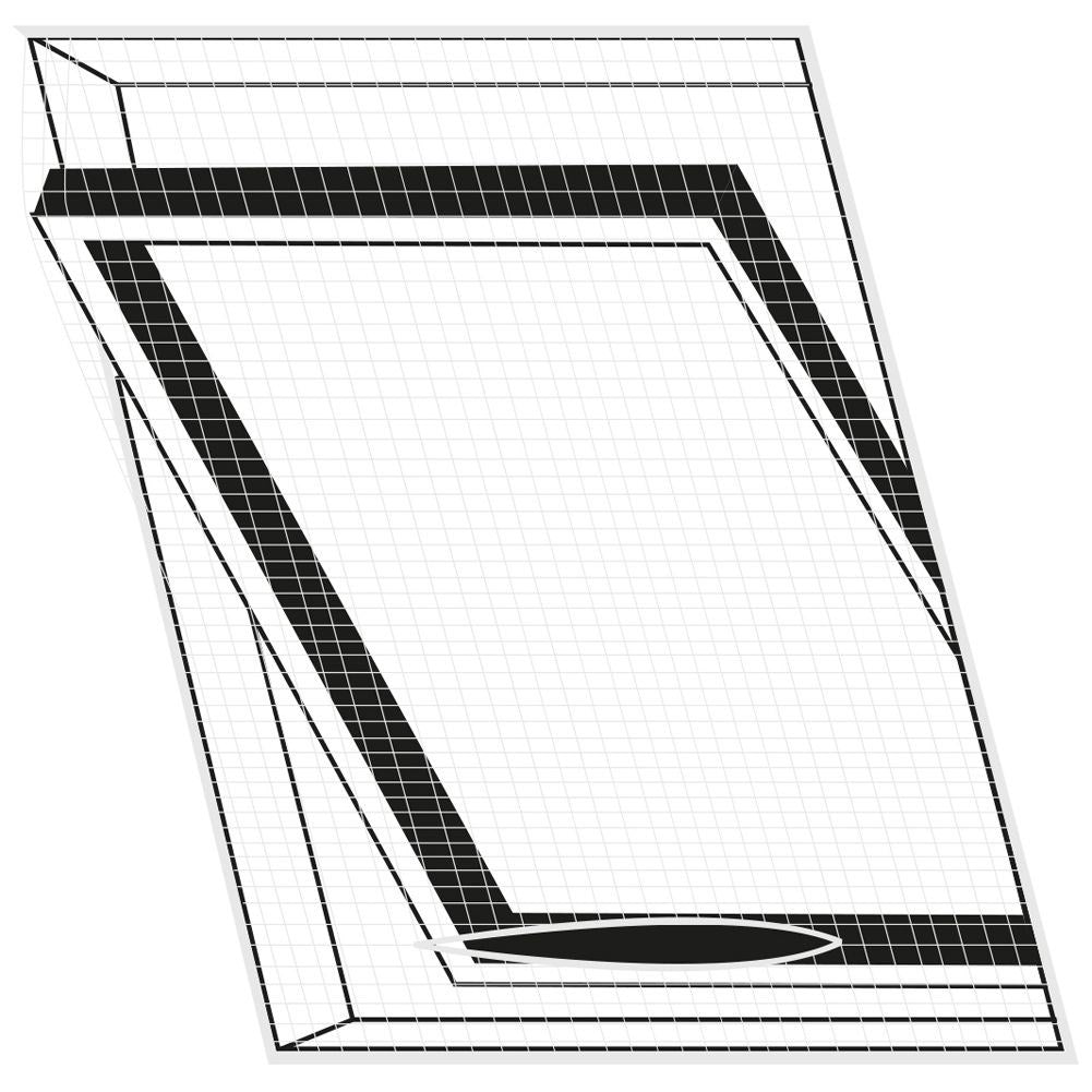 Practical insect netting for skylights with Velcro tape