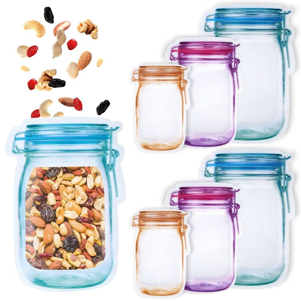 Practical jars with tight-fitting lids for the fridge & freezer