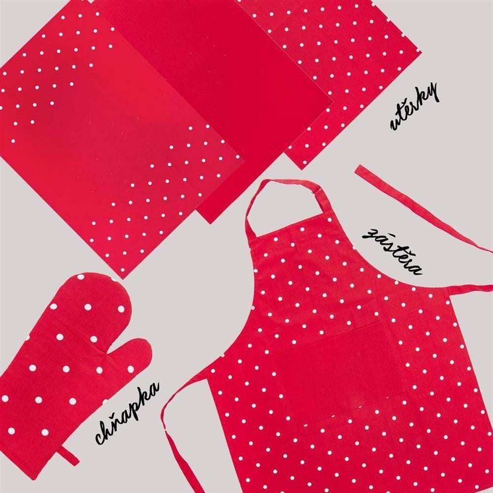 Practical kitchen apron in high-quality cotton