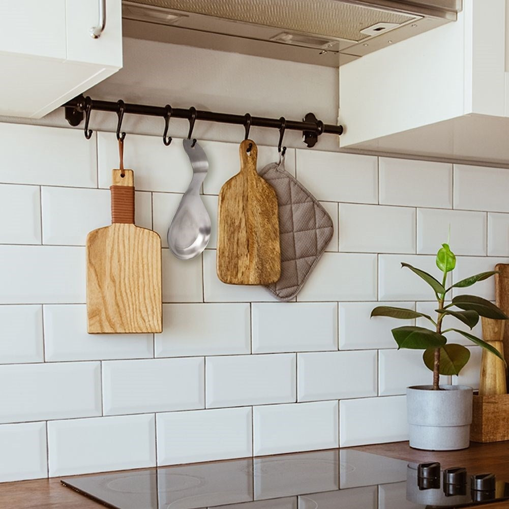 Practical kitchen gadget in matt stainless steel for a clean worktop