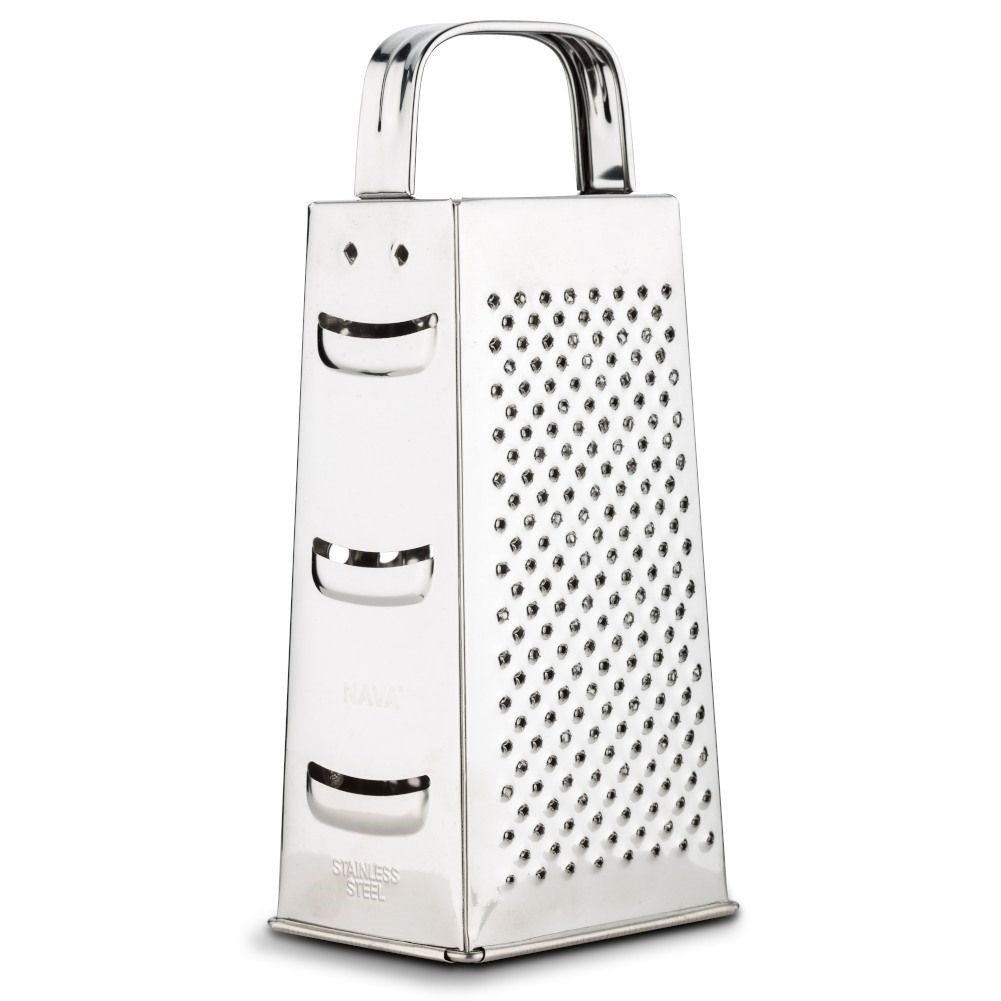 Practical kitchen grater with four blades for different tasks