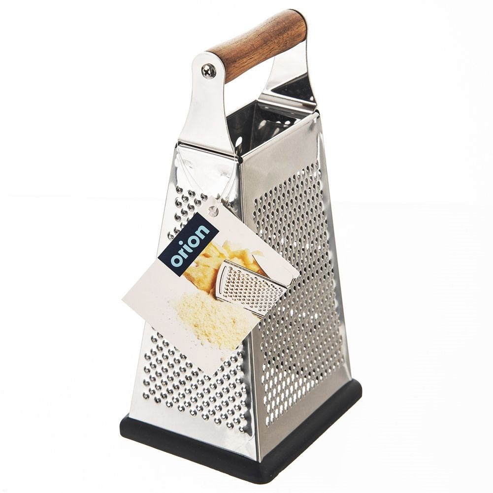 Practical kitchen grater with four stainless steel blades