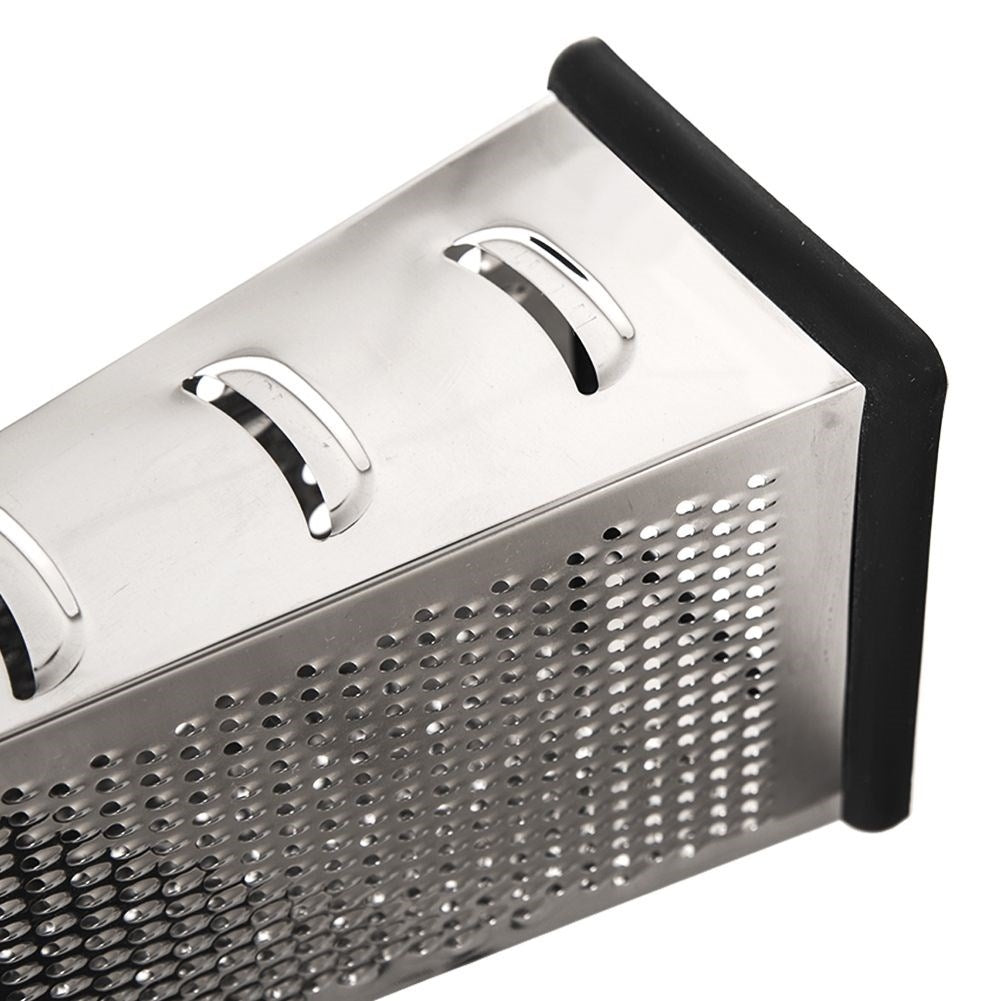 Practical kitchen grater with four stainless steel blades