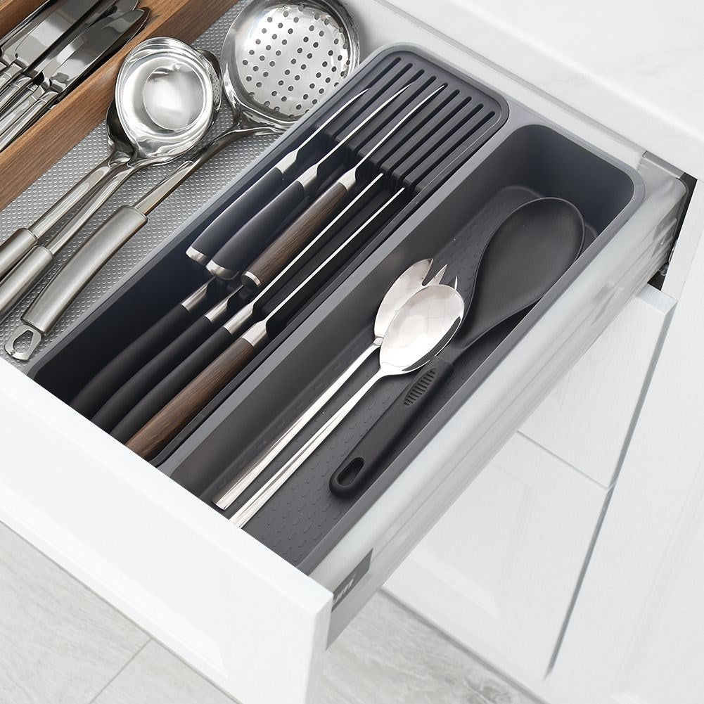 Practical knife and kitchen utensil organizer, durable design
