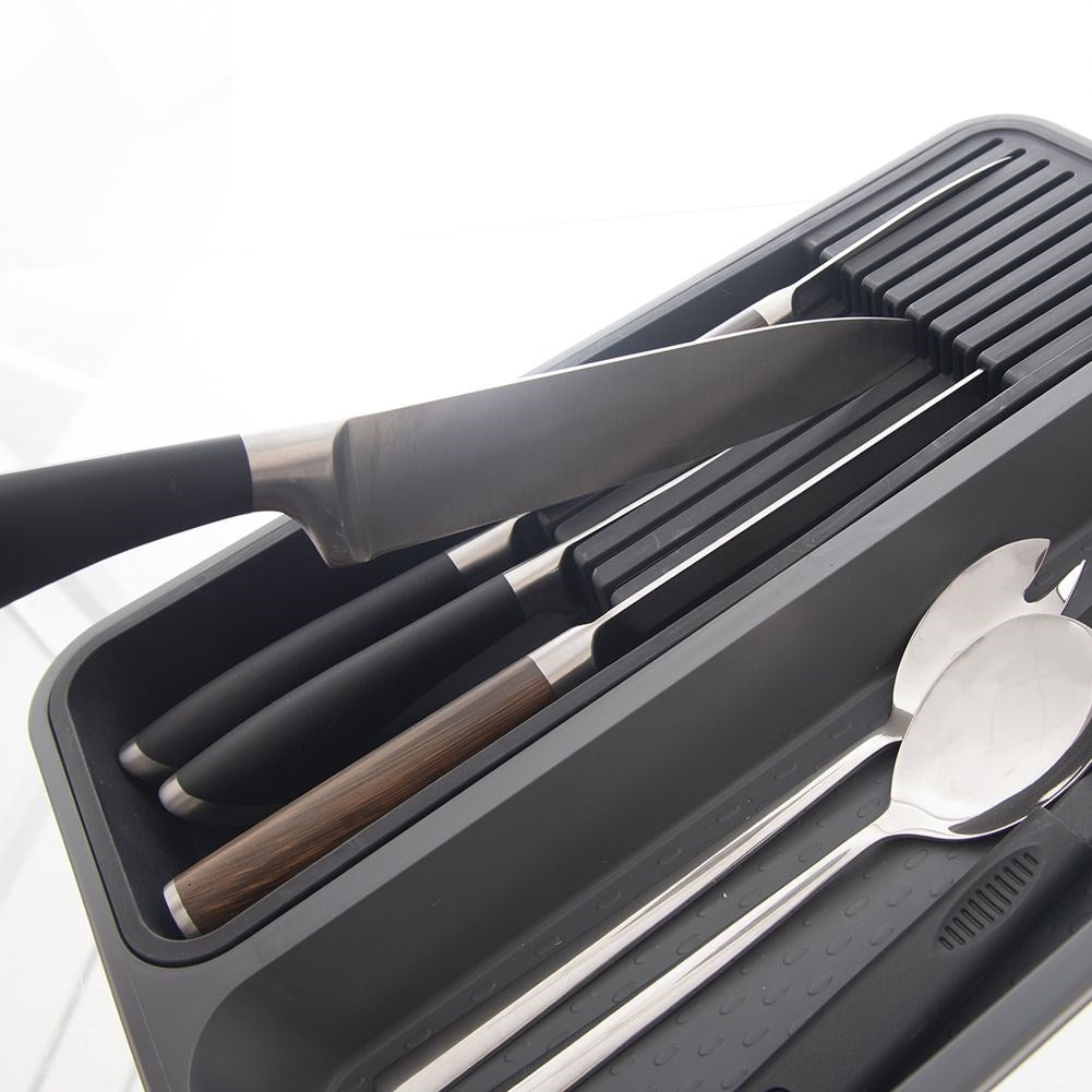 Practical knife and kitchen utensil organizer, durable design