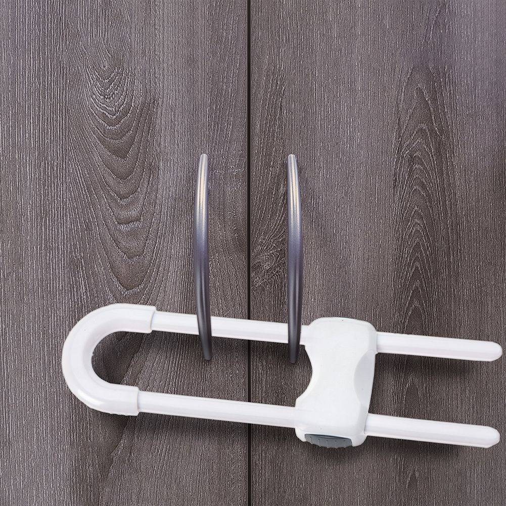 Practical lock for cabinets and doors - safety for children