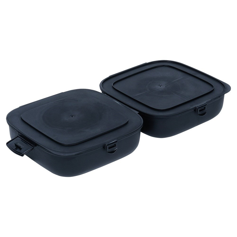 Practical lunch box with two compartments for school and work