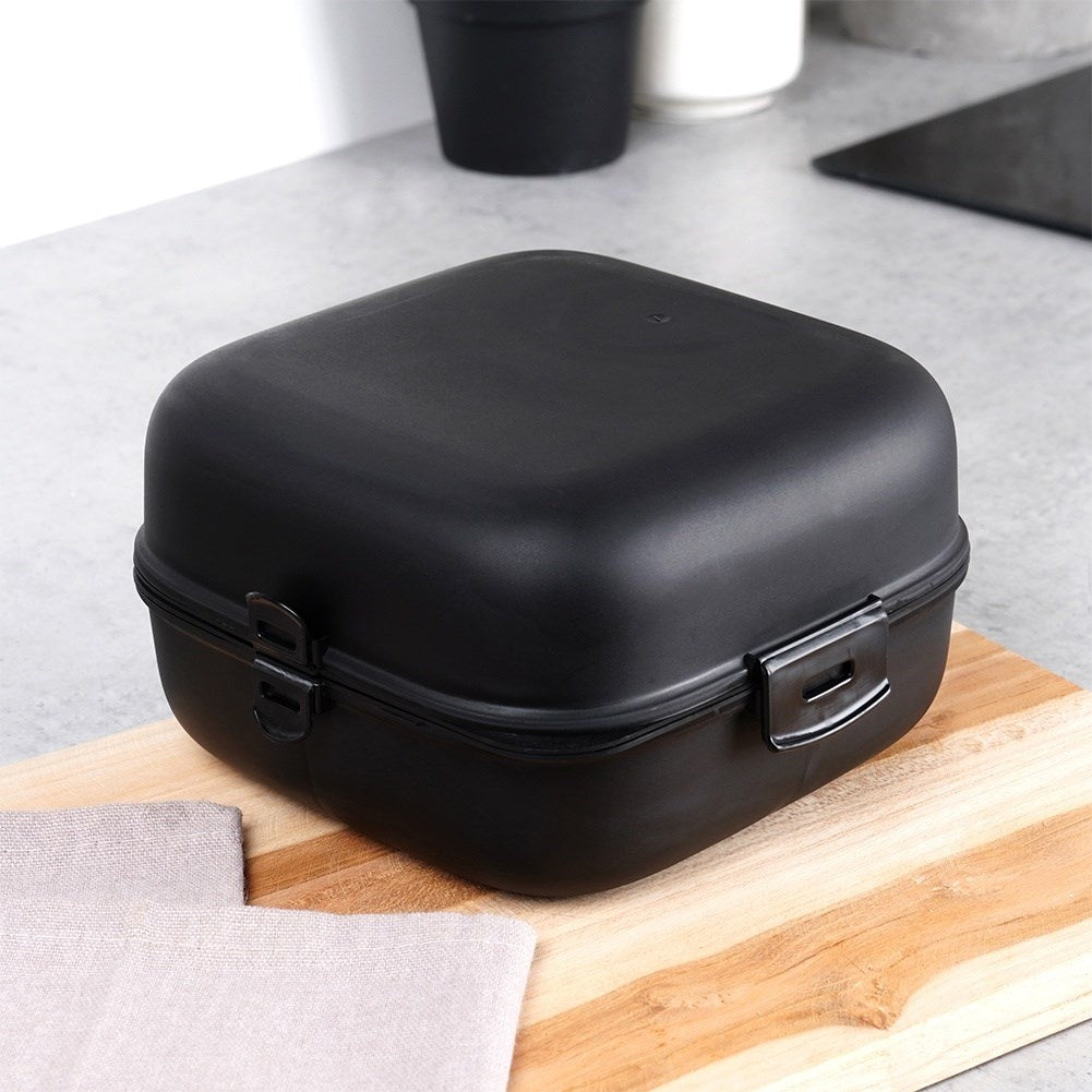 Practical lunch box with two compartments for school and work
