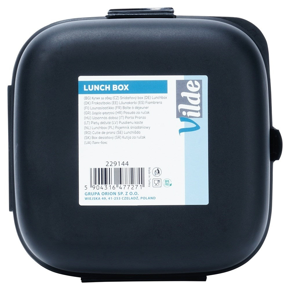 Practical lunch box with two compartments for school and work