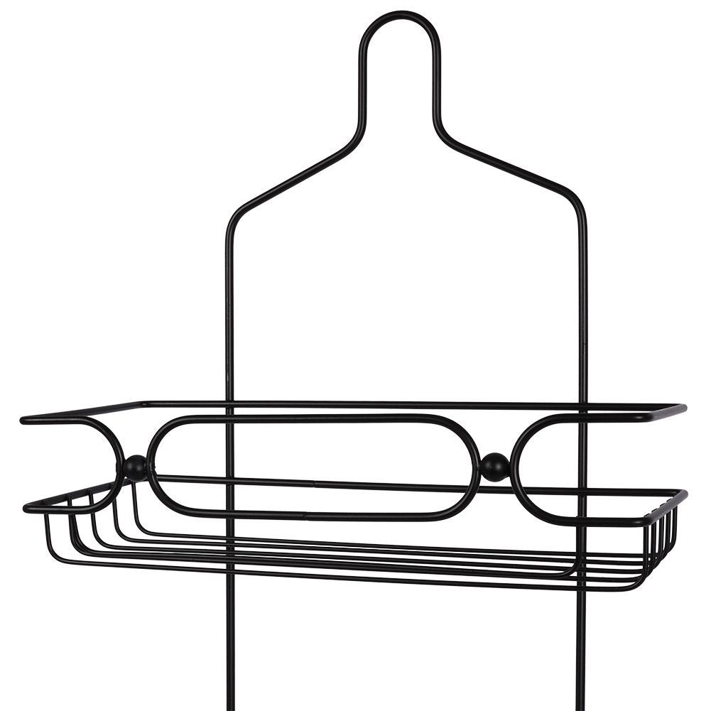 Practical metal shelf for bathroom storage without drilling