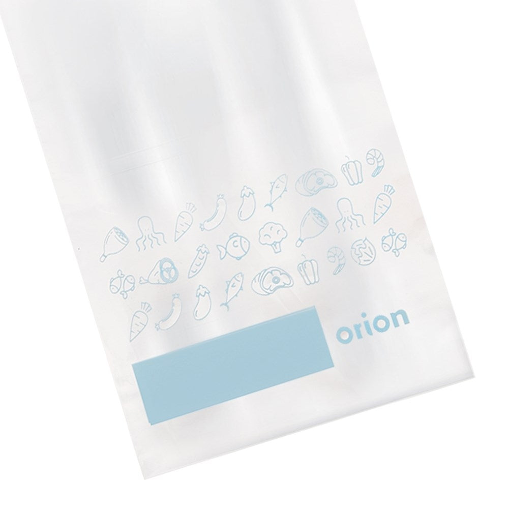 Practical plastic bags with closure for fridge and freezer, 25-pack