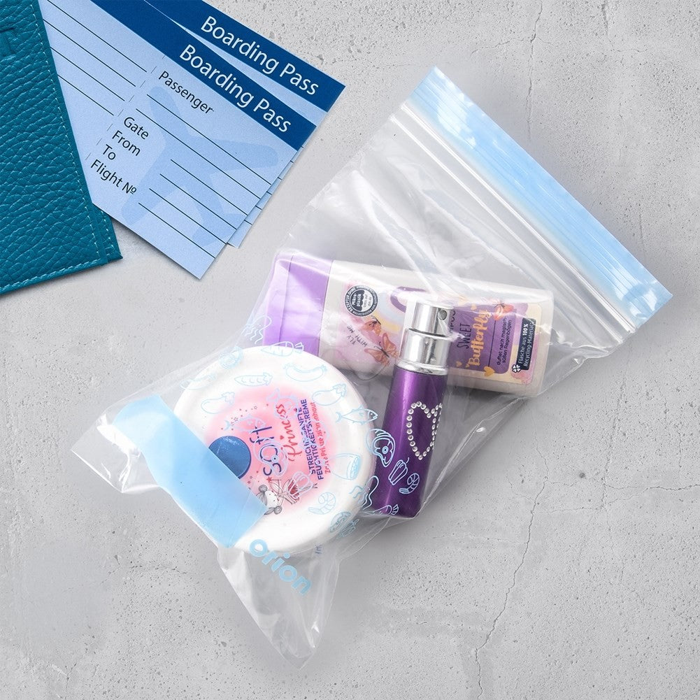 Practical plastic bags with closure for fridge and freezer, 25-pack