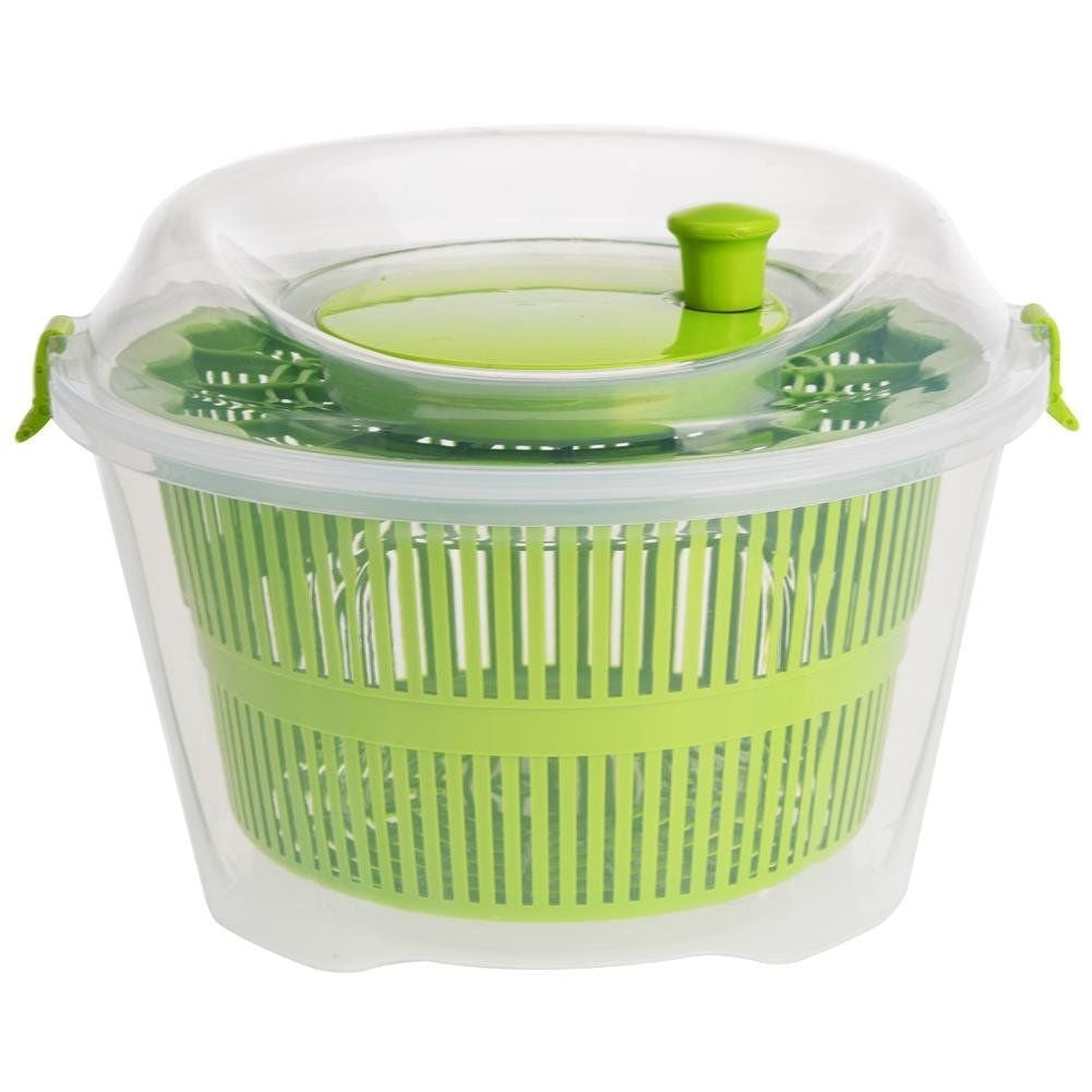 Practical salad spinner for quick and easy drying
