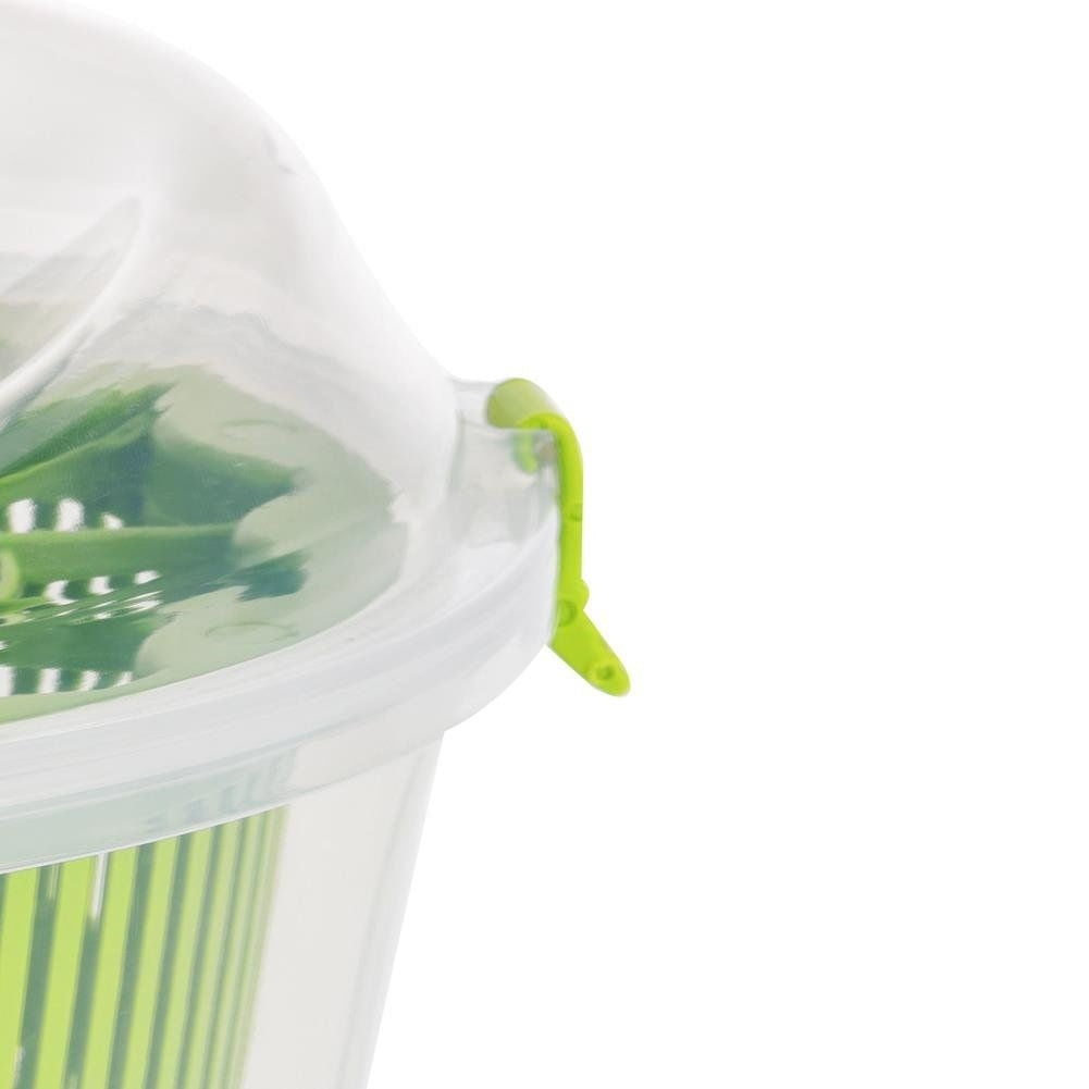 Practical salad spinner for quick and easy drying