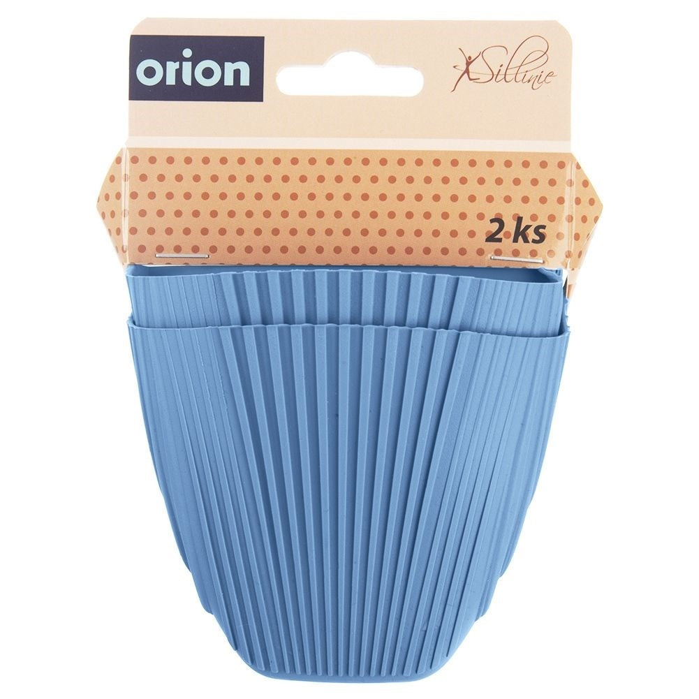 Practical set of 2 oven mitts for safe cooking