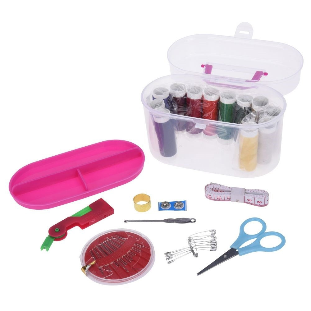 Practical sewing with accessories in transparent plastic