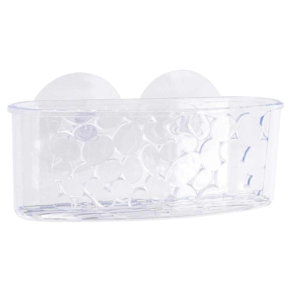 Practical shower shelf with suction cups