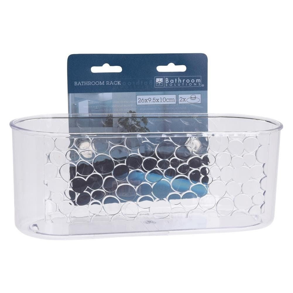 Practical shower shelf with suction cups