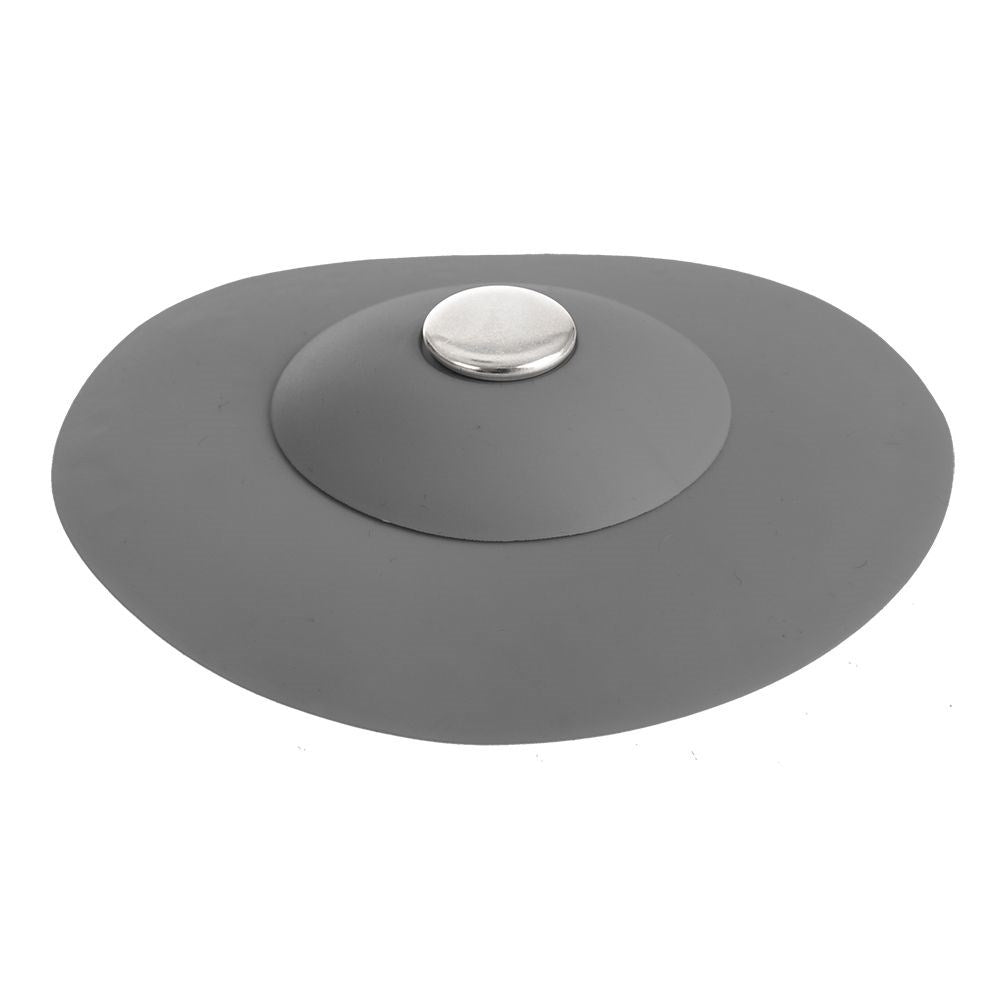 Practical silicone strainer that acts as a stopper and protects the sink