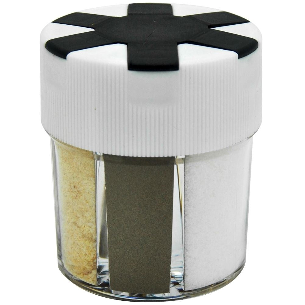 Practical spice container with 6 sections for different spices