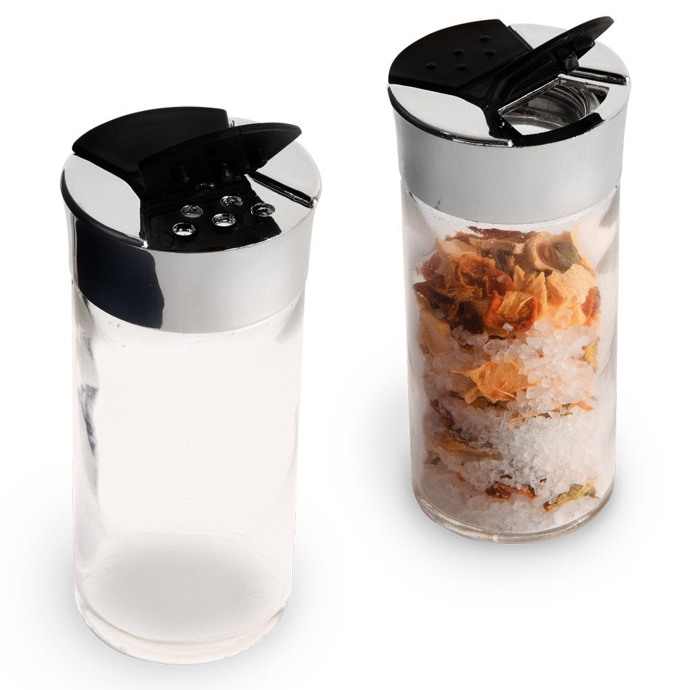 Practical spice rack with 6 containers and rack
