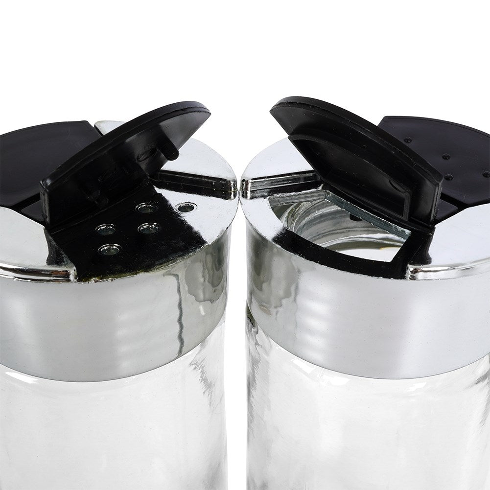 Practical spice rack with 6 containers and rack