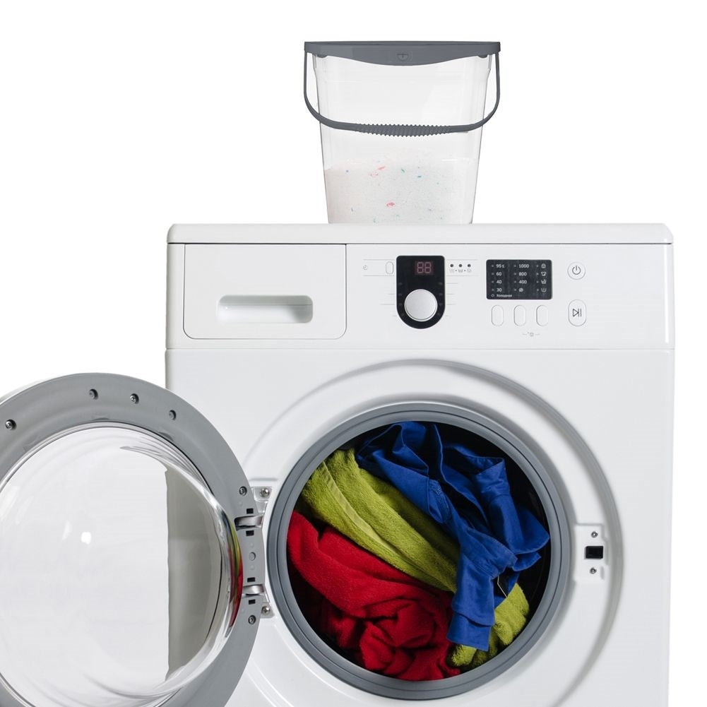 Practical storage for detergents and bathroom accessories