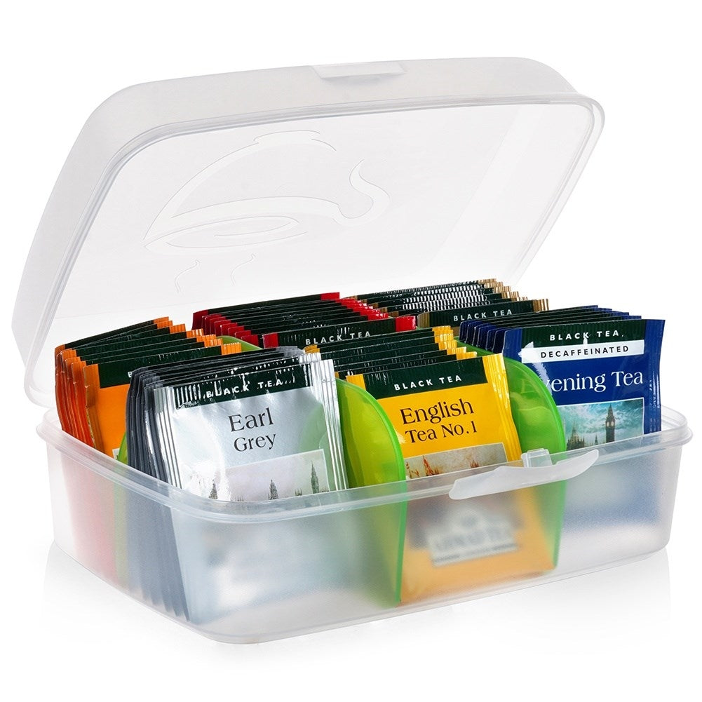 Practical tea bag storage with 6 compartments - Perfect for tea lovers