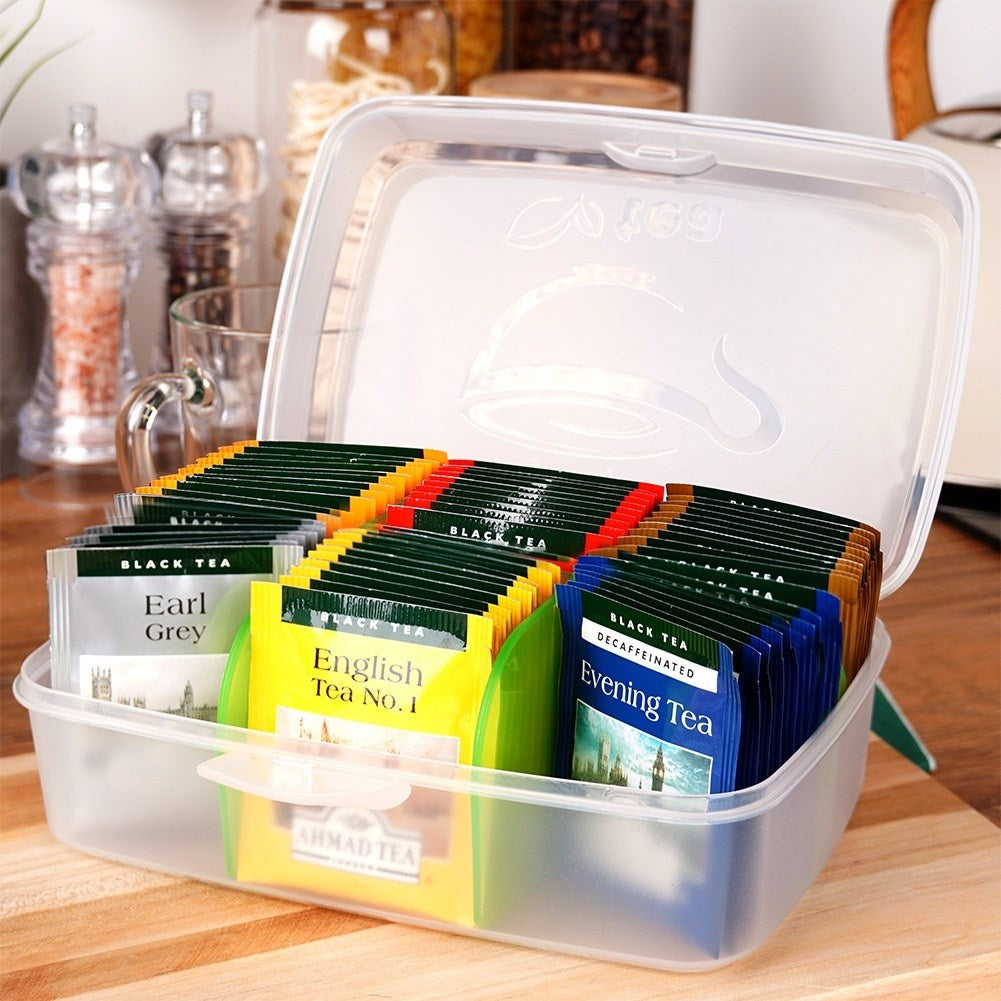Practical tea bag storage with 6 compartments - Perfect for tea lovers