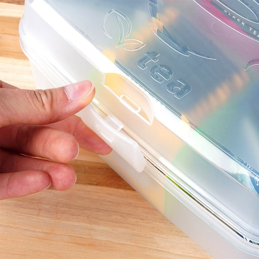 Practical tea bag storage with 6 compartments - Perfect for tea lovers