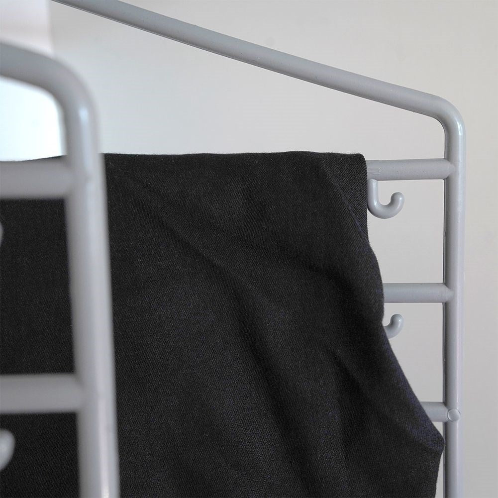 Practical trouser hanger for 5 pairs of trousers, set of 2