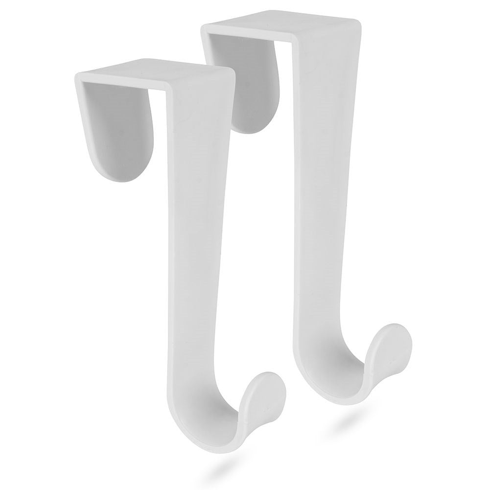 Practical white hooks without drilling for doors