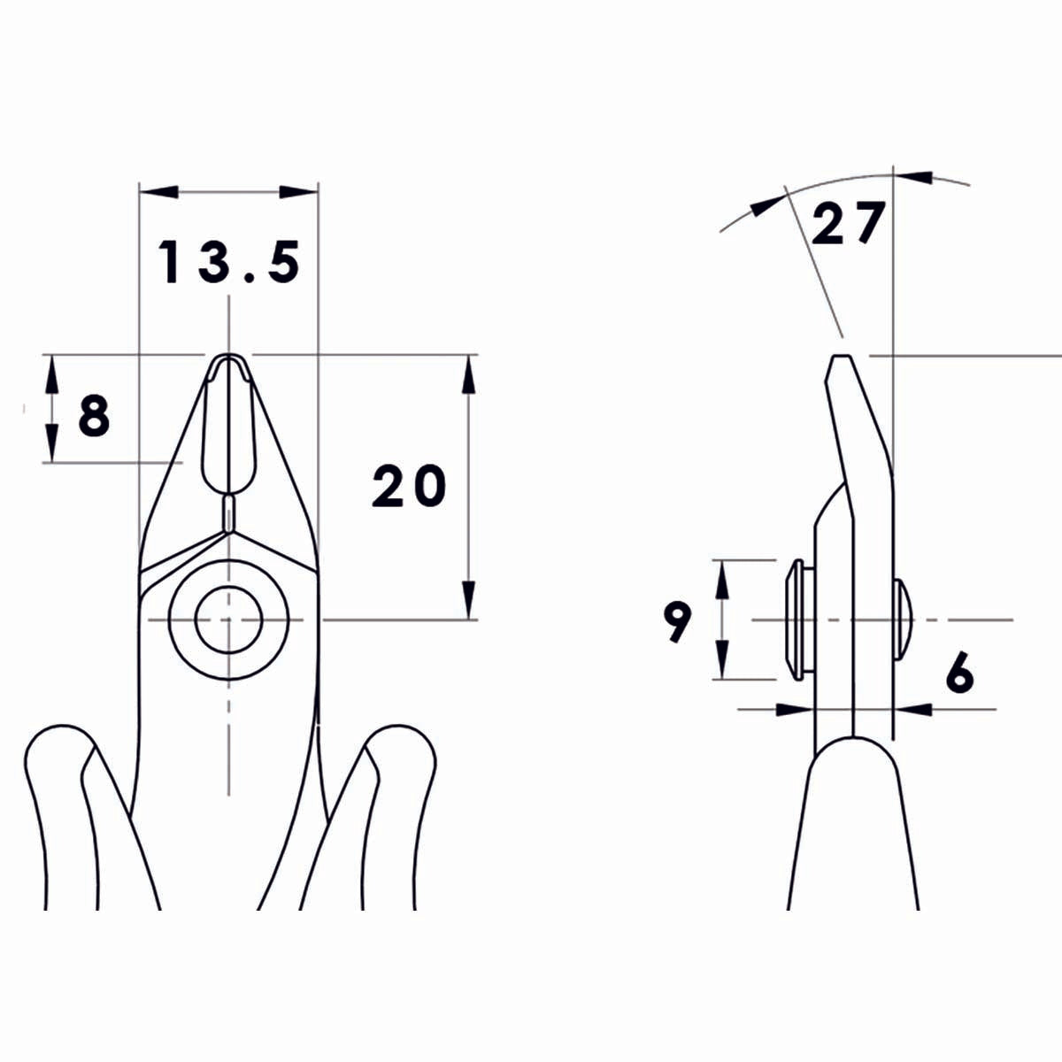 Precision Cutting Pliers, 138mm, 16 AWG Capacity
