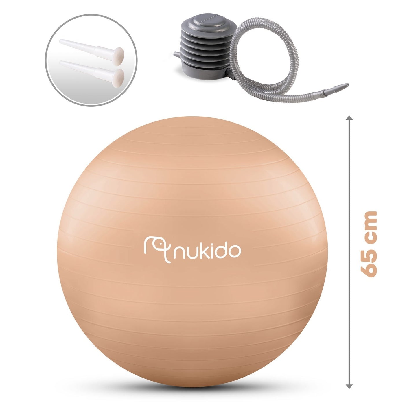 Pregnancy aerobics ball 65 cm NS-951 beige